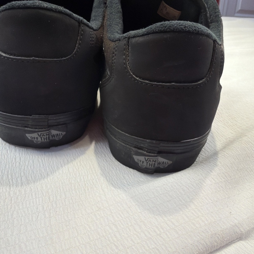 Vans Men's Black Suede Canvas Low‎ Top Skate Shoes Size 10.5 - Picture 5 of 9